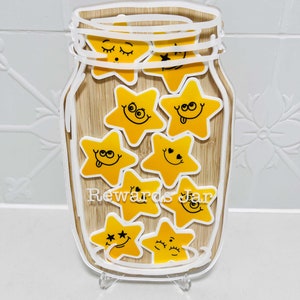 Personalized Star Children's Reward Jar, Classroom Incentive, Positive Reinforcement