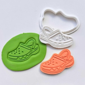 Croc Shoe Cookie Stamp and Cutter | Fun Cookie Decorating Gift