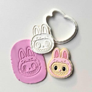 Lafufu Bunny Head Cookie Stamp & Cutter – Cute Character Design