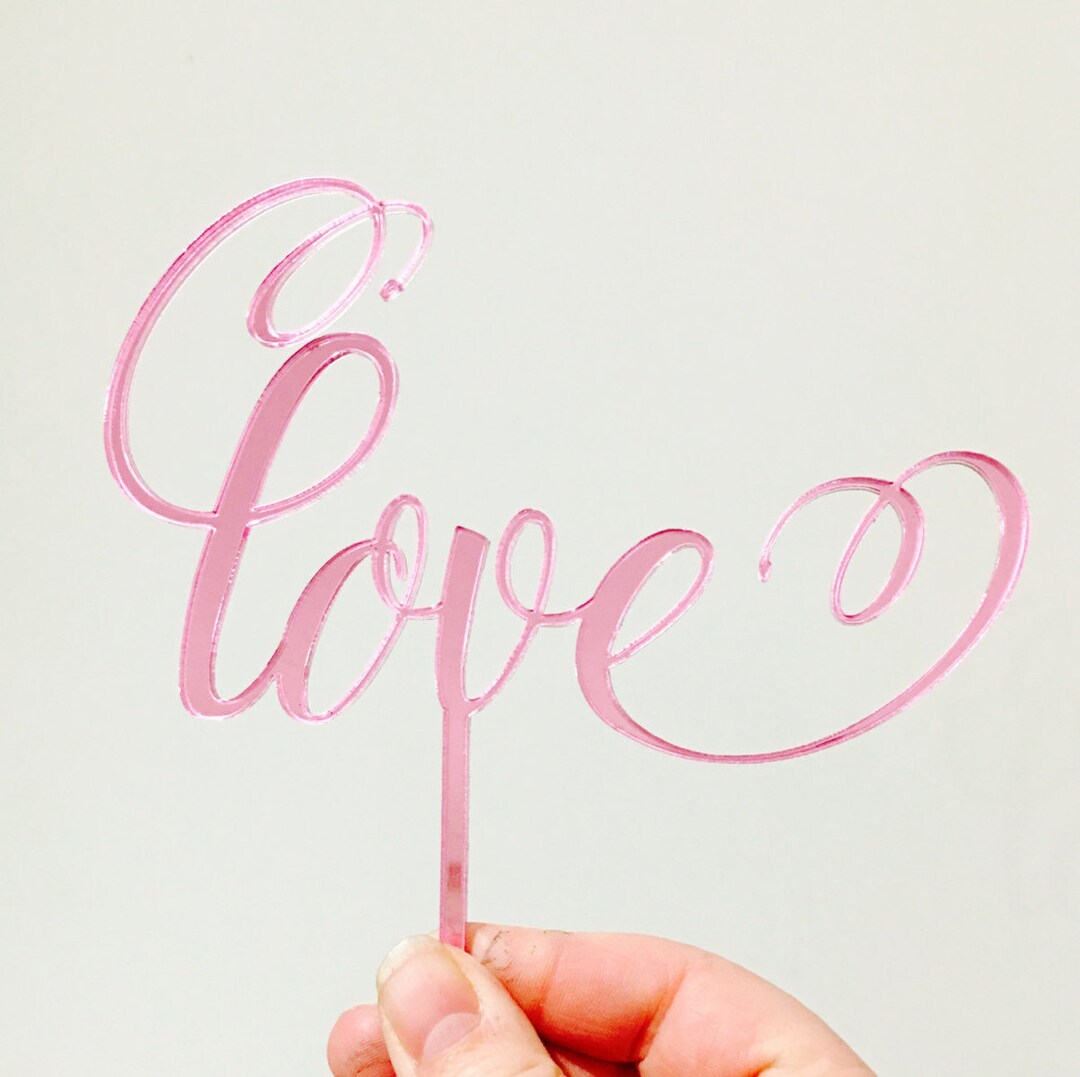 Timeless Love Cake Topper - Elegant Wedding Decoration main image 0