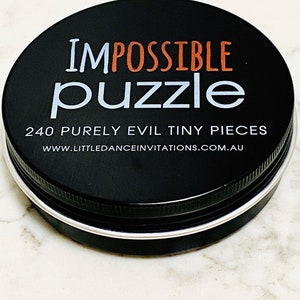 Tiniest Smallest Jigsaw Puzzle, Clear Puzzle Australia, Impossible Jigsaw Puzzle, Isolation Gift, Difficult Jigsaw, Adult Puzzles, Invisible image 2