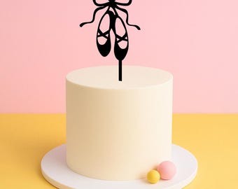 Adorno para tarta con zapatillas de ballet – Decoración para tartas de baile o bailarina