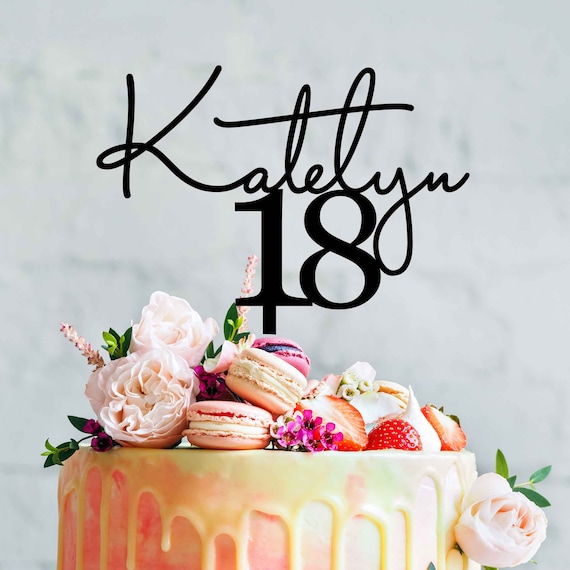 Topper Per Torta Personalizzato A Tema Tennis, Aggiungi Nome Ed Età O Buon Compleanno. Doppio Lato Perfetto Per Compleanni O Feste. - Italia - Foto 13