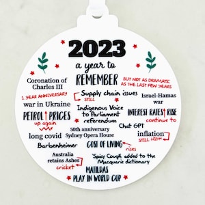 Another Year To Remember 2023, 2022, 2021 & 2020 Christmas Bauble -  Christmas Ornaments, Quarantine, Momentos - Australian