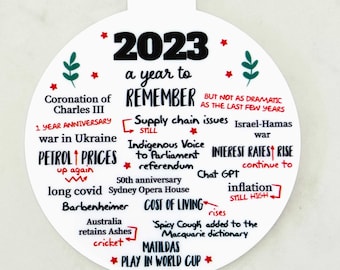 Another Year To Remember 2023, 2022, 2021 & 2020 Christmas Bauble -  Christmas Ornaments, Quarantine, Momentos - Australian
