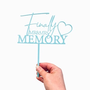Personalised ‘Finally Mr & Mrs’ Wedding Cake Topper | Love Cake Topper | Wedding Cake Topper | Wedding Cake Decoration