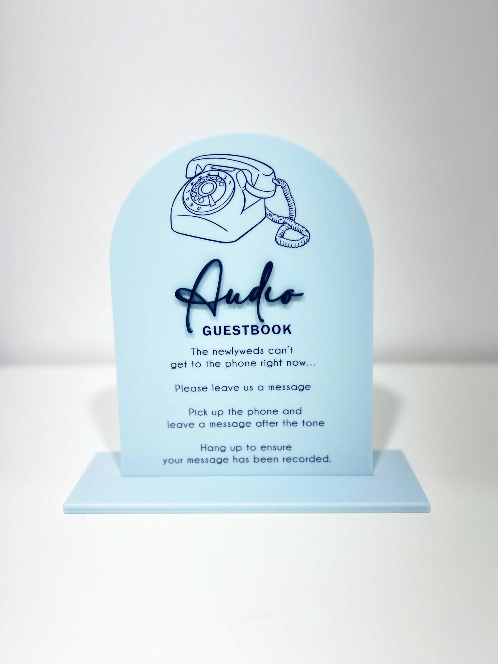 personalised audio guest book sign, wedding voicemail... Audio Guest Book Sign – Acrylic Phone Message Signage for Weddings - Etsy