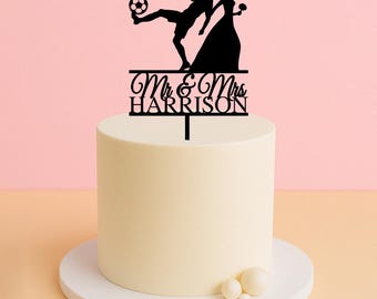 Corgi Couple Wedding Cake Topper,custom Corgi Cake Topper,pembroke...
