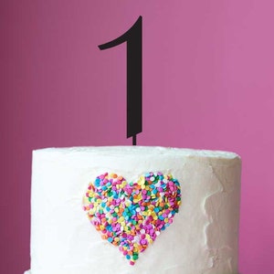 Number One Cake Topper - Kids First Birthday Cake Topper - Number 1 1st First Birthday Cake Topper Decoration - Made in Melbourne Australia