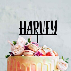 Custom Name Birthday Cake Topper - Custom Happy Birthday Cake Decooration #3 - Decorative Names for Birthday Party Cakes Made in Australia