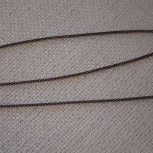 Silver chain blackened // sterling silver // nostalgic in different lengths image 3