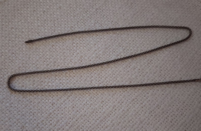 Silver chain blackened // sterling silver // nostalgic in different lengths image 3