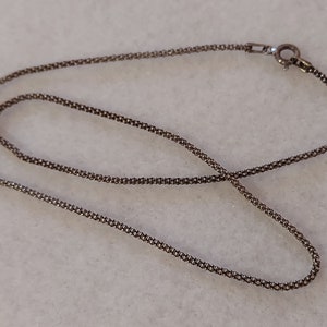 Silver chain blackened // sterling silver // nostalgic in different lengths image 1