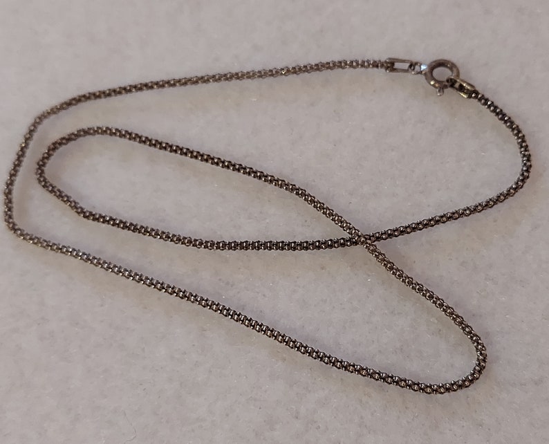 Silver chain blackened // sterling silver // nostalgic in different lengths image 1