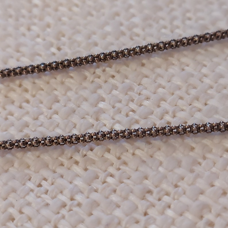 Silver chain blackened // sterling silver // nostalgic in different lengths image 4