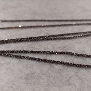 Silberkette oder Armband schwarz rutheniert // Sterling Silber // edel in verschiedenen Längen 38 Zentimeter