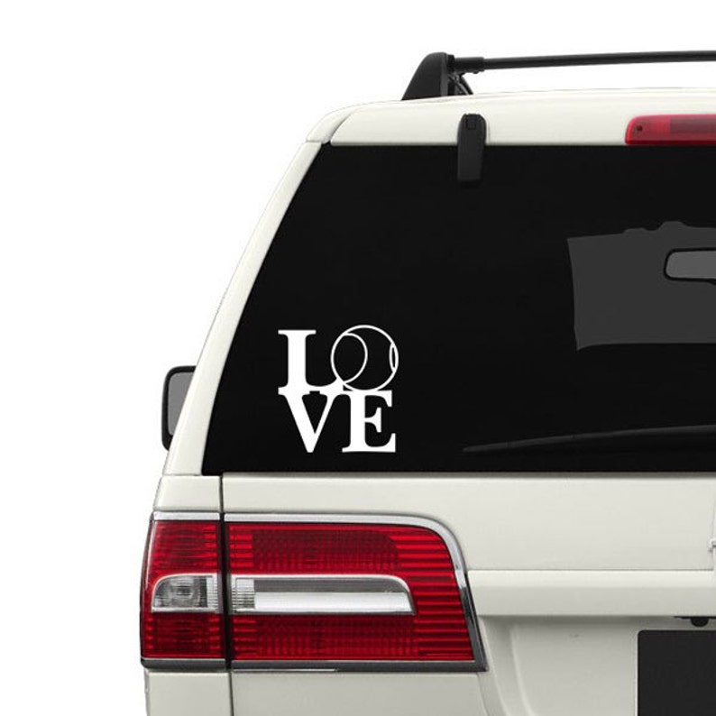 Love Tennis Vinyl Decal image 2