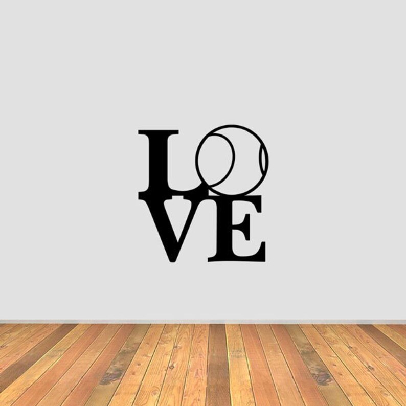 Love Tennis Vinyl Decal image 1