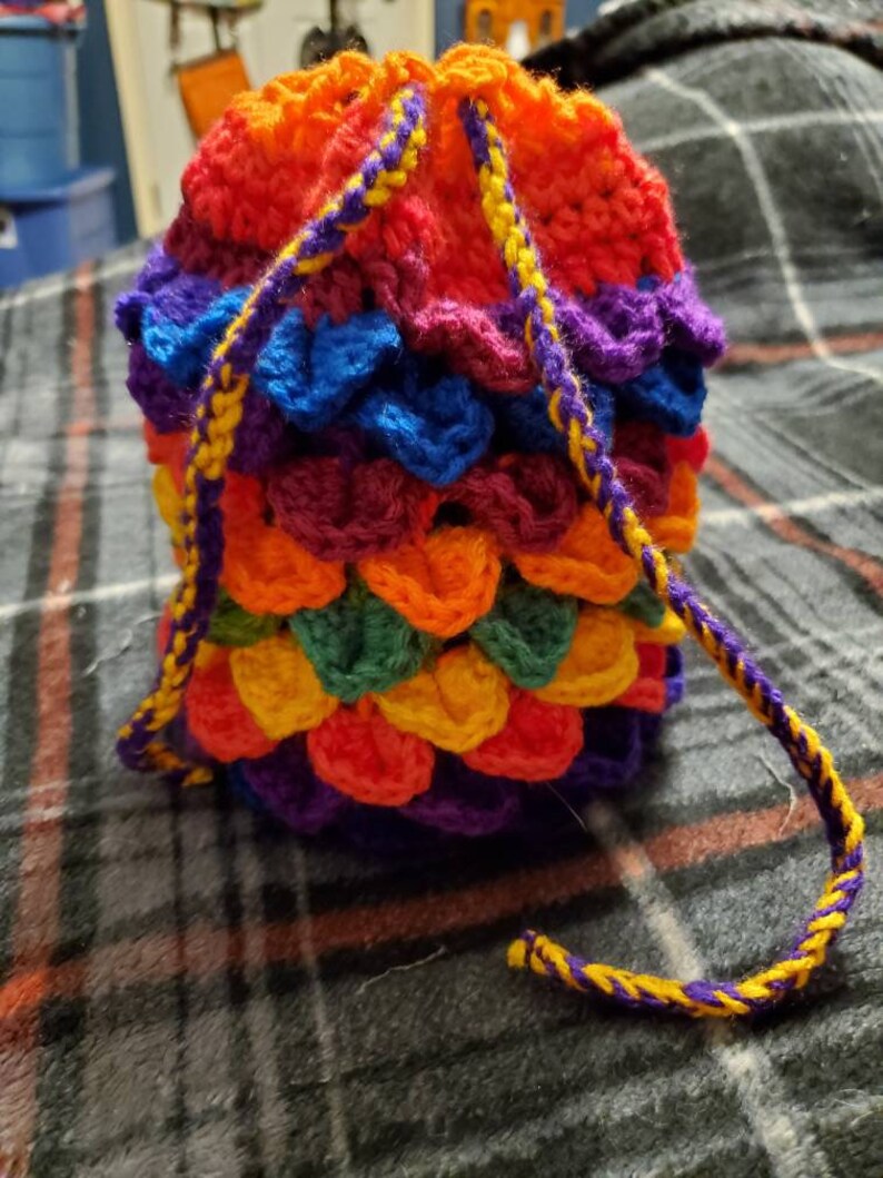 Rainbow XL Dragon Egg Dice Bag