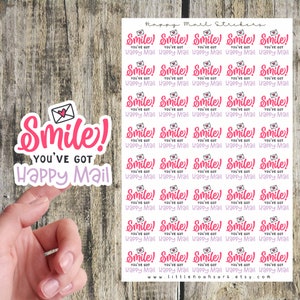 Sonríe, tienes pegatinas de correo feliz