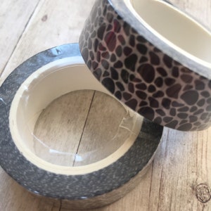 Black and white leopard washi tape