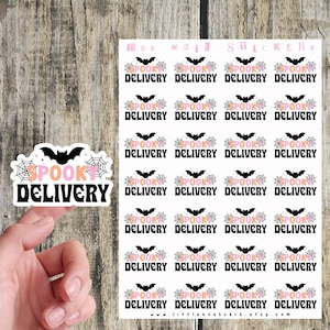 Pegatinas de correo de entrega espeluznante