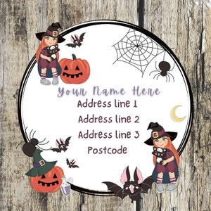 Halloween address labels