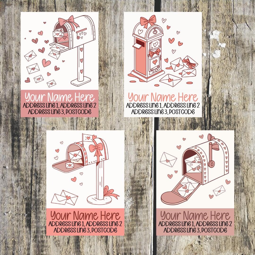 Valentine Mail Box Address Labels - Etsy