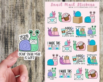 Snail Mail stickers