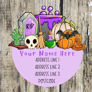 Halloween address labels