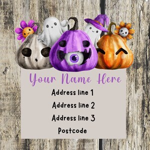 Halloween address labels