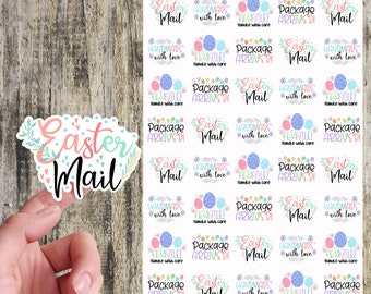 Easter mail stickers