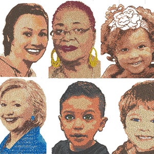 A CUSTOM Photo Stitch Embroidery Design file- your photo - digital download
