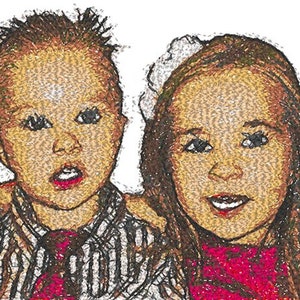 CUSTOM Photo Stitch Embroidery Design file your photo digital download image 3