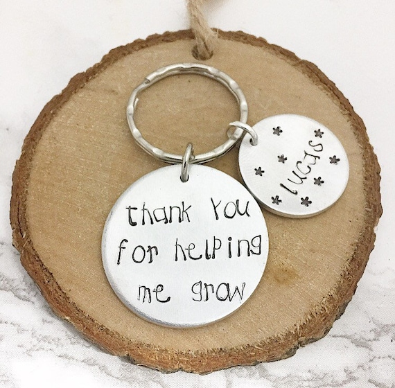 PERSONALISED GIFT FOR TEACHER SCHOOL NURSERY END OF YEAR TERM GIFTS KEYRING