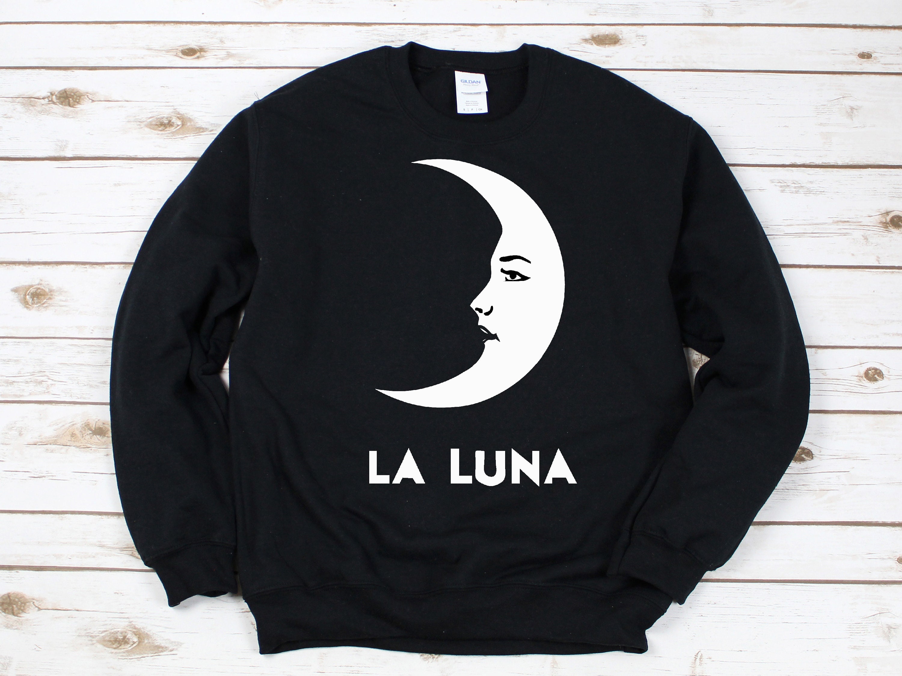 La Luna Sweatshirt Loteria Sweatshirt Moon Sweatshirt Etsy