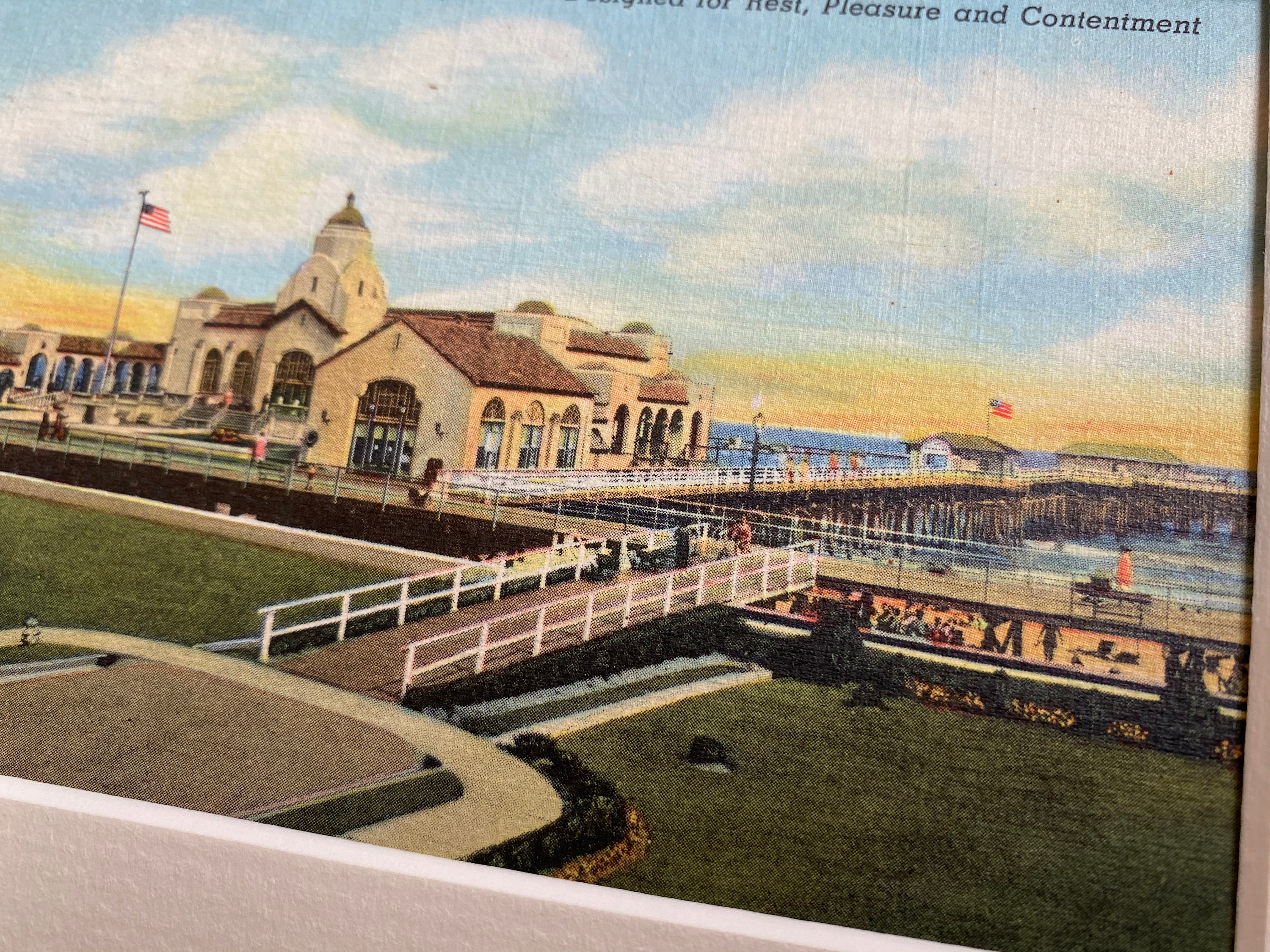 Ventnor NJ Vintage Postcard Matted Ventnor Postcard Etsy