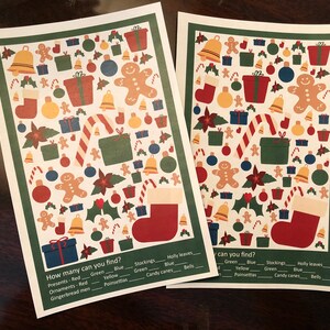 Instant Download Christmas I Spy Game