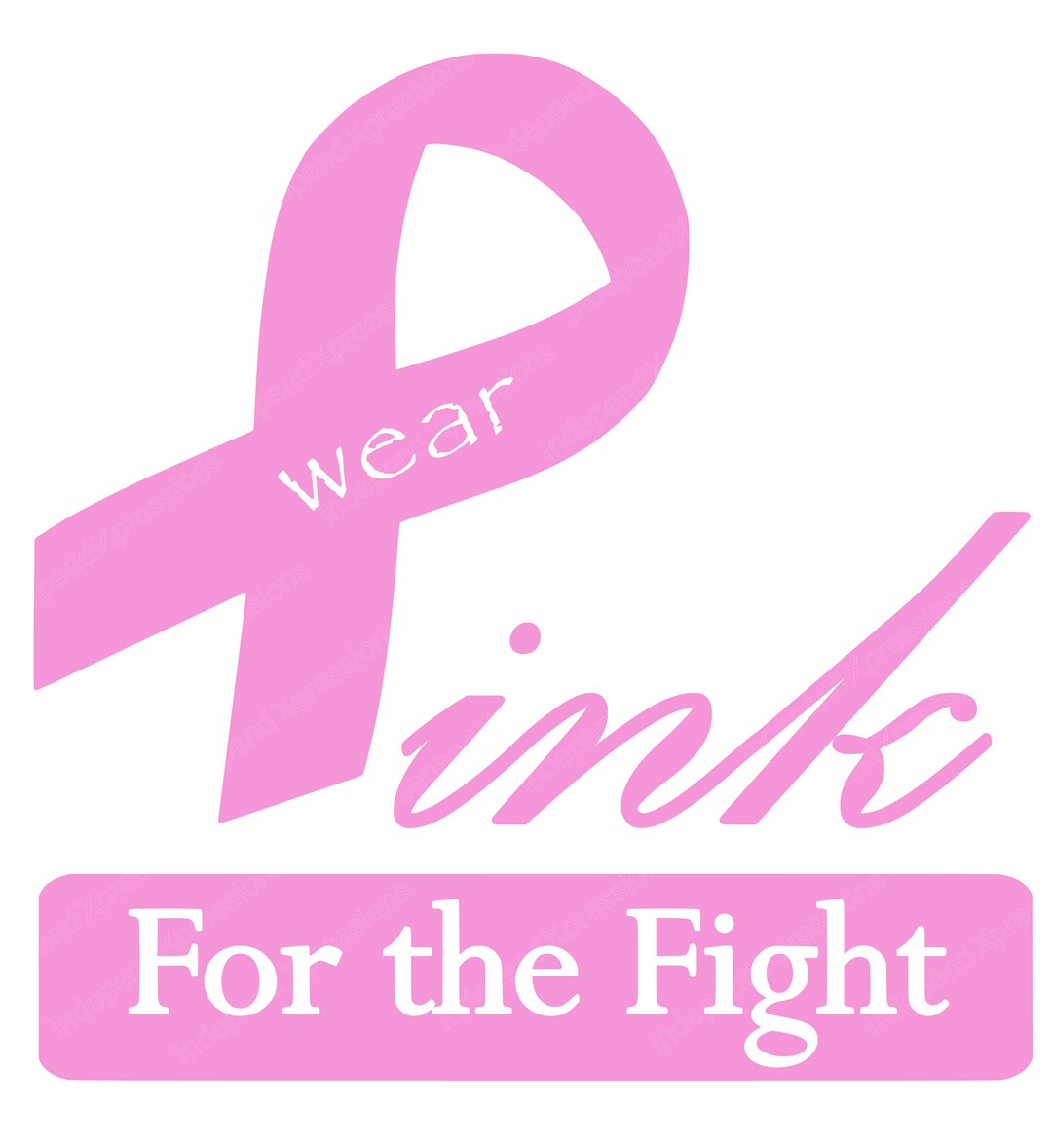 Breast Cancer Awareness - PINK RIBBON - Digital Download - Sublimation ...