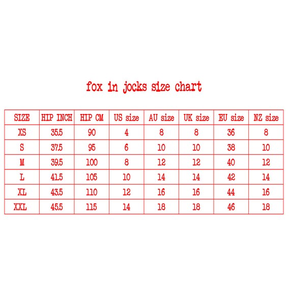 Pair Of Thieves Size Chart