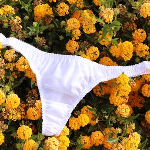 Tanga de algodón tejido: Liberty Tana Lawn con forro orgánico. Varios colores. Hecha a mano en Australia.