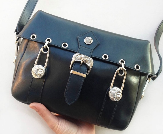 Gianni Versace Leather Shoulder Handbags