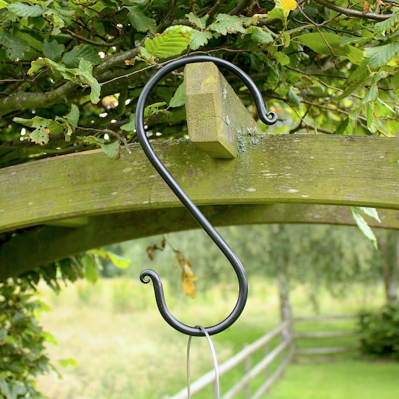 Blacksmith Forged S-hooks (set of 2): Tree, Pagoda, Bird Feeder Hangers -  Etsy