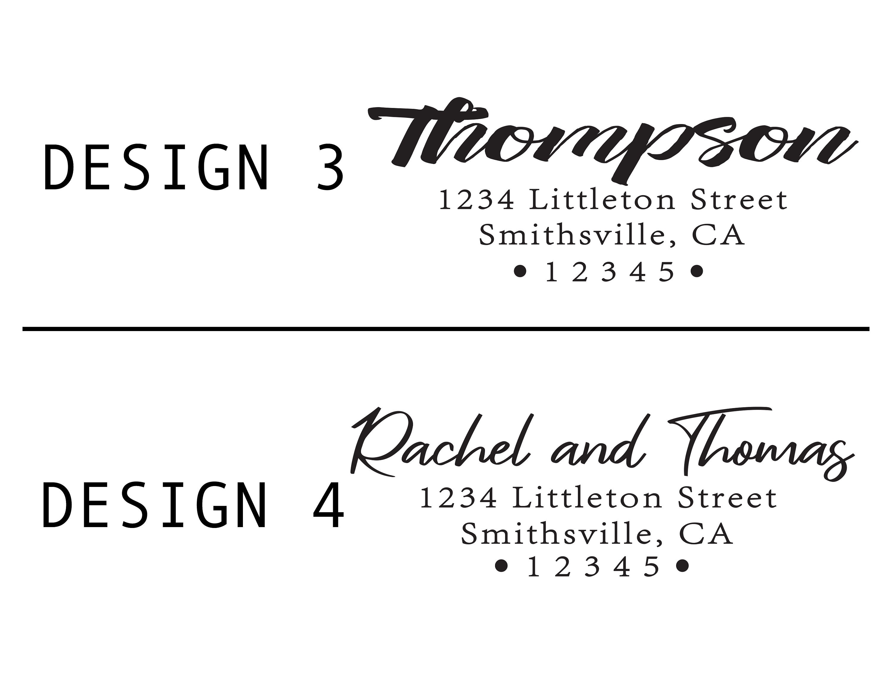 Address Stamp Self Inking Return Address Stamp Etsy