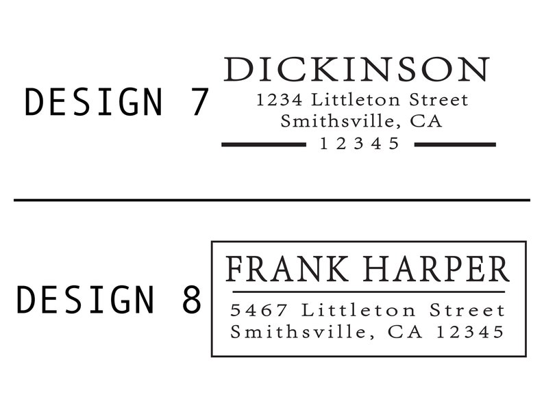 Address Stamp Self Inking Return Address Stamp Etsy