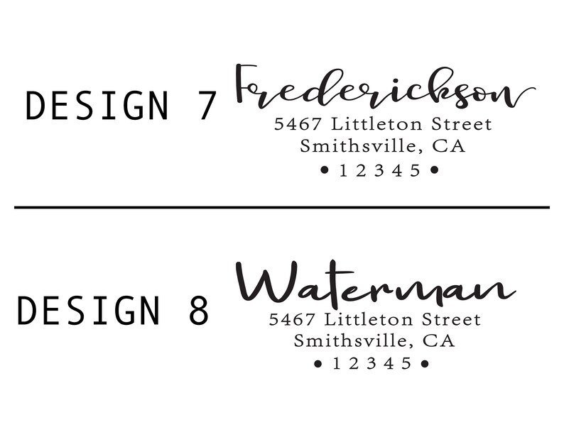 Address Stamp Self Inking Return Address Stamp Etsy