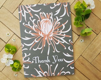 Chrysanthemum thank you card