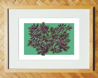 Jellybean succulent A4 print