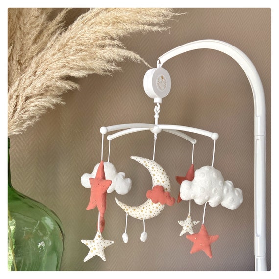 Musical Mobile Decoration Of Children S Room The Moon Etsy Canada Musical Mobile Decoration Of Children S Room The Moon Etsy Canada