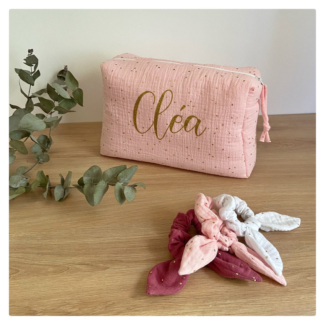 Trousse de toilette Double Gaze de coton